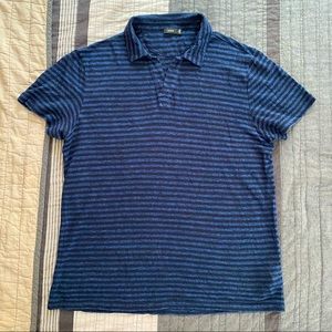 SOLD - Vince 100% Linen Short Sleeve Polo
